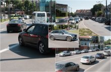 Per piką Pilies žiede – dar didesnis chaosas: pakeistos eismo tvarkos dalis vairuotojų nepastebi