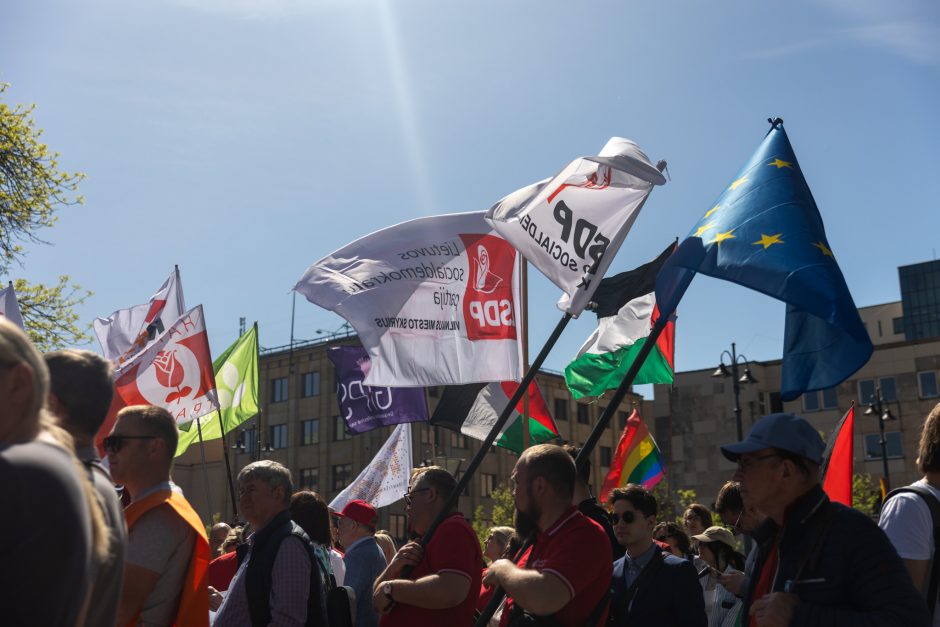 Profesinių sąjungų eitynės ir protestas Gegužės 1-osios proga