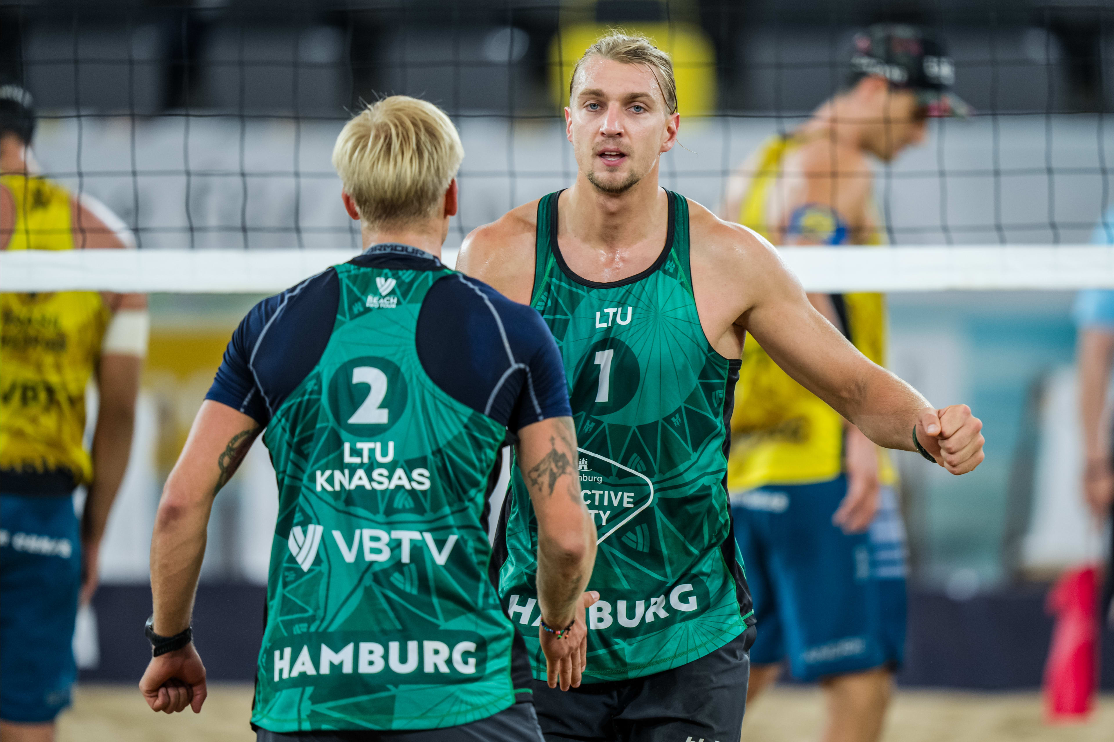 I Hamburg lærte litauiske sandvolleyballspillere av olympiske mestere
