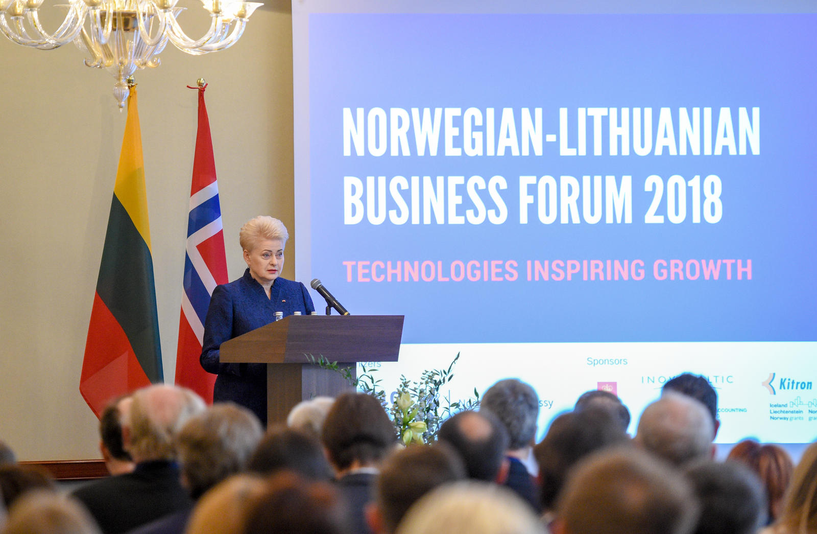 Norsk president og kongepar åpent næringsforum