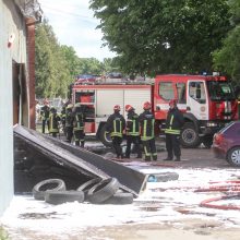 Kaune užsidegė komercinės patalpos: evakuoti darbuotojai