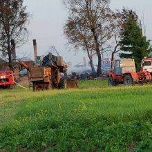 Prašo dosnių žmonių pagalbos: po gaisro ūkininkų šeima liko be nieko