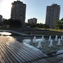 Miesto fontanai vaikams – puiki maudynių vieta