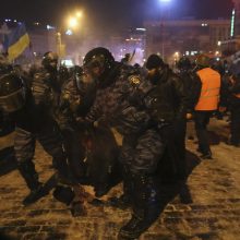 Ukrainos milicija šturmavo Nepriklausomybės aikštę Kijeve