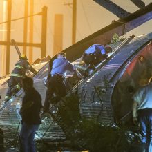 JAV: traukinio avarija netoli Filadelfijos