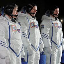 Į TKS sėkmingai išskrido raketa su trimis astronautais