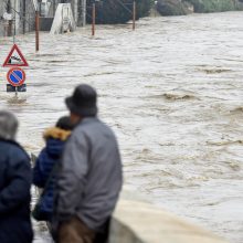 Sumaištis Italijoje: potvyniai galėjo nusinešti žmogaus gyvybę