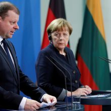 A. Merkel žada paramą, bet nekalba apie Astravo AE blokavimą