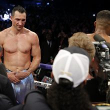 Kovoje dėl pasaulio sunkiasvorių bokso čempiono titulo A. Joshua įveikė V. Klyčko