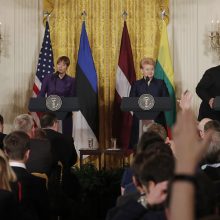 D. Trumpas išnaudojo Baltijos šalių vadovų vizitą vidaus politikai