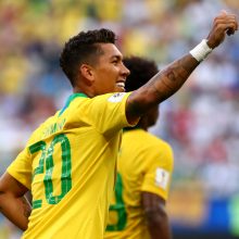 Brazilijos futbolininkai žengė į pasaulio čempionato ketvirtfinalį