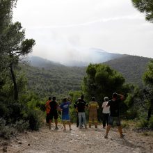 Atėnus apgaubė didelio miškų gaisro dūmai