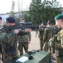 Vokietijos kariai pradeda treniruotis Lietuvoje