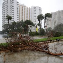 Nusilpęs uraganas „Irma“ Floridoje padarė didžiulių nuostolių