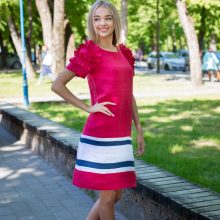 Tarptautinio grožio konkurso laureatė: lino drabužiai puikiai reprezentuoja Lietuvą