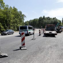 Tvarkoma Lideikio ir Pamario gatvių sankryža