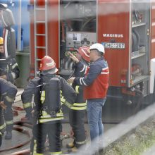 Klaipėdos pakraštyje esančioje įmonėje kilo gaisras