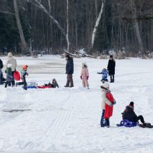 Savaitgalį klaipėdiečiai pasinėrė į žiemos pramogas