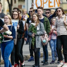 Klaipėdoje – aukštojo mokslo laidotuvių procesija