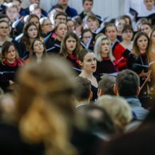 Studentų chorai sužavėjo klaipėdiečius