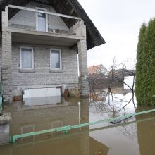 Purmaliuose vanduo tuoj sieks namų stogus