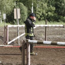 Degantį durpyną gesinantys ugniagesiai: darbo bus mažiausiai kelioms paroms