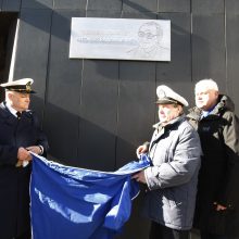 Pagerbtas laivininkystės įkūrėjas A. Ramanauskas: atidengta atminimo lenta