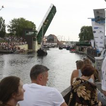 Uostamiestis pasitiko istorinių laivų flotilę