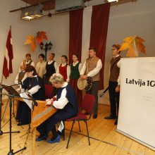 Klaipėdiečiai paminėjo Latvijos nepriklausomybės dieną