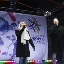 Klaipėdoje suplevėsavo Europos sporto vėliava