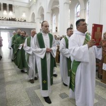 Klaipėdiečiai pagerbė naująjį vyskupą