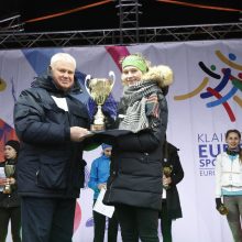 Klaipėdoje suplevėsavo Europos sporto vėliava