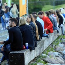 Naujoje pramogų erdvėje kauniečius šildė melodingos „Saulės kliošo“ dainos