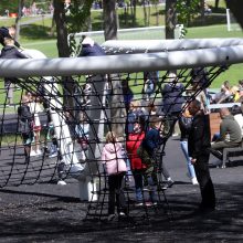 Atidarytas atnaujintas Santakos parkas: šventėje pramogų surado kiekvienas
