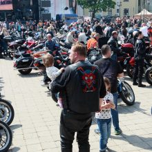 Rotušės aikštėje – griausmingas motociklų gausmas
