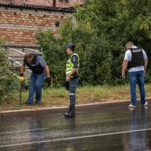 Kaune kelią užtvėrė policijos operacija