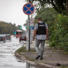 Kaune kelią užtvėrė policijos operacija