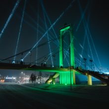 Jubiliejinę Sausio 13-ąją pasitinkant: Kaunas paskendo trispalvių upėje