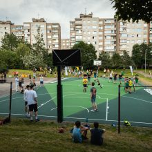 Šilainiuose atidaryta unikali krepšinio aikštelė: pasižvalgykite