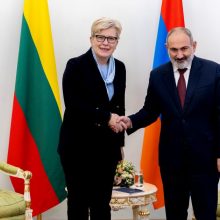 Su Armėnijos premjeru susitikusi I. Šimonytė: remiame tvarios taikos Pietų Kaukaze siekį