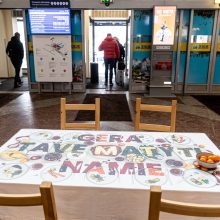Vilniaus oro uoste – kalėdinė žinutė užsienio lietuviams