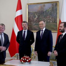 Lenkijos ir Danijos užsienio reikalų ministrai pažadėjo tolesnę paramą Ukrainai