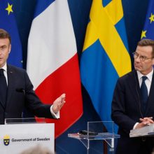 E. Macronas: Europa turi remti Ukrainą ilgalaikėje perspektyvoje