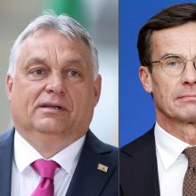 Švedijos premjeras pareiškė esąs pasirengęs susitikti su V. Orbanu aptarti narystės NATO