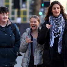 Klimato aktyvistė G. Thunberg stos prieš Londono teismą