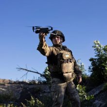 Rusijos pajėgos pareiškė per naktį sunaikinusios vienuolika Ukrainos dronų