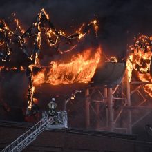 Didžiausiame Švedijos pramogų parke kilo didelis gaisras