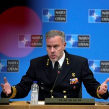 NATO admirolas: propaganda negali nuslėpti to, kad V. Putinas Ukrainoje strateginių tikslų nepasiekė