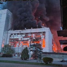 Per Rusijos pajėgų ataką sunaikinta galingiausia elektrinė Kyjivo srityje