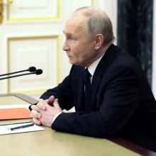 V. Putinas: smūgiai prieš Ukrainos energetikos tinklus skirti šaliai demilitarizuoti